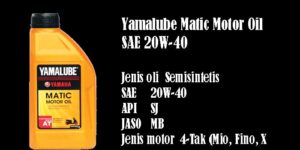 Yamalube Matic Motor Oil SAE 20W-40